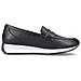 Black Casual Closed Loafers Mocassino Pelle Scarpe Donna Nero Eu 38, D0h04-00 - Foto miniatura 3