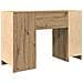 Scrivania Rovere Artigianale 120x42x76 cm in Legno Multistrato - Foto miniatura 2