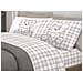 Completo Lenzuola Linea Pensieri Delicati 100% Cotone Orsetto Tartan Primavera Singolo Beige - Foto miniatura 1