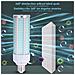 Lampada Led Uvc Germicida + Ozono Con Attacco E27 E Telecomando. 8x8x20 Cm. Colore Bianco - Foto miniatura 3