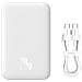 P10059002223-00 Batteria Portatile 6000 mAh Carica Wireless Bianco - Foto miniatura 9