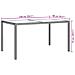 Tavolo Giardino 150x90x75cm Vetro Temperato E Polyrattan Grigio - Foto miniatura 6