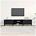 Mobile per TV Nero Rovere 180x31,5x40 cm Legno ingegnerizzato - Foto miniatura 4