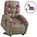 Poltrona Alzapersona Massaggio Elettrica Cappuccino Similpelle - Foto miniatura 1