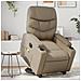 Poltrona Alzapersona Massaggio Elettrica Cappuccino Similpelle - Foto miniatura 2
