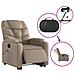 Poltrona Alzapersona Massaggio Elettrica Cappuccino Similpelle - Foto miniatura 6