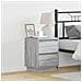 Mobiletto da Comodino con Luci LED Grigio Sonoma 39x34,5x50 cm - Foto miniatura 2