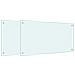 Paraschizzi per Cucina 2 pz Bianchi 80x40 cm in Vetro Temperato - Foto miniatura 1