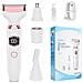 Set Rasoio Elettrico 4-in-1 Per Donna - Rimozione Indolore Di Peli Per Viso, Corpo, Naso E Sopracciglia White - Foto miniatura 1