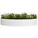 Vasi da giardino 5 pcs Bianco 120 x 120 x 20 cm Acciaio - Foto miniatura 3