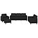 Set di Divani 4 pz con Cuscini Nero in Similpelle - Foto miniatura 1