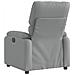 Poltrona reclinabile in tessuto grigio chiaro - Foto miniatura 3