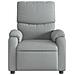 Poltrona reclinabile in tessuto grigio chiaro - Foto miniatura 6