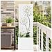 Vaso da Giardino con Pannello Decorativo Bianco 50 x 140 cm - Foto miniatura 2