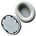 2 Cuscinetti Auricolari In Pelle Proteica Compatibili Con Cuffie Sony Wh-1000xm5 & Xm6 Silver - Foto miniatura 2