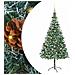 Albero di Natale artificiale Verde 210 cm PVC e Acciaio - Foto miniatura 1