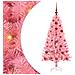 Albero di Natale con 150 LED con supporto Rosa 120 cm PVC - Foto miniatura 1