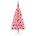 Albero di Natale con 150 LED con supporto Rosa 120 cm PVC - Foto miniatura 3