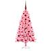 Albero di Natale con 150 LED con supporto Rosa 120 cm PVC - Foto miniatura 4