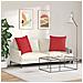 Cuscini da Divano 2 pcs Rosso 80 x 80 cm Tessuto - Foto miniatura 4