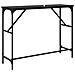 Tavolo consolle Rovere Nero 100 x 32 x 75 cm Legno multistrato - Foto miniatura 7