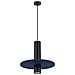 Lampada A Sospensione Pelta 1 Nero /navy Sl. 1884 - Moderno Lampada A Sospensione Blu Navy /nero 126x30x30 Cm - Foto miniatura 2