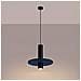 Lampada A Sospensione Pelta 1 Nero /navy Sl. 1884 - Moderno Lampada A Sospensione Blu Navy /nero 126x30x30 Cm - Foto miniatura 4