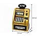 Salvadanaio ATM cassaforte nero oro pin suono - Foto miniatura 2