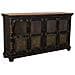 Credenza In Legno, Vetro E Metallo Marrone 170x40x90 - Foto miniatura 1