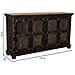 Credenza In Legno, Vetro E Metallo Marrone 170x40x90 - Foto miniatura 3