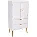 Armadio In Legno Bianco 62x36,5x118h - Foto miniatura 1