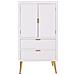 Armadio In Legno Bianco 62x36,5x118h - Foto miniatura 3