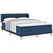 Letto a molle con materasso Blu 140 x 200 cm Tessuto - Foto miniatura 1