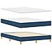 Letto a molle con materasso Blu 140 x 200 cm Tessuto - Foto miniatura 4