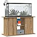 Supporto per acquario artigianale in rovere 101x41x58 cm in legno ingegnerizzato - Foto miniatura 3