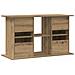 Supporto per acquario artigianale in rovere 101x41x58 cm in legno ingegnerizzato - Foto miniatura 6
