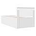 Struttura del letto Bianco 75 x 190 cm Legno multistrato - Foto miniatura 9