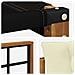 Set di divani da esterno con cuscino 7 pcs Naturale e Crema - Foto miniatura 7