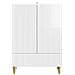 Credenza Bianco Lucido 66 x 34,5 x 95 cm Legno ingegnerizzato - Foto miniatura 3