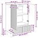 Credenza Bianco Lucido 66 x 34,5 x 95 cm Legno ingegnerizzato - Foto miniatura 7