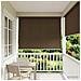 Tenda a Rullo Esterno Blocco UV 90% Marrone 140 x 140 cm HDPE - Foto miniatura 3