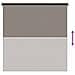 Tenda a Rullo Esterno Blocco UV 90% Marrone 140 x 140 cm HDPE - Foto miniatura 9