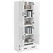 Set di armadi 2 pcs Bianco Lucido Legno ingegnerizzato - Foto miniatura 2
