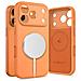 Custodia In Silicone Arancione Per Iphone 17 Pro Max Con Magsafe - Foto miniatura 2