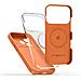Custodia In Silicone Arancione Per Iphone 17 Pro Max Con Magsafe - Foto miniatura 6
