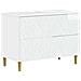 Set di armadietti da bagno in 3 pezzi DELFT Bianco Lucido - Foto miniatura 3