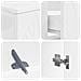 Set di armadietti da bagno in 3 pezzi DELFT Bianco Lucido - Foto miniatura 6