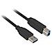 1m, USB3.0-A / USB3.0-B 1m USB A USB B Nero cavo USB - Foto miniatura 1