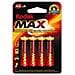 Batterie Kodak Max Alkaline Blister Da Aa X 4 - Foto miniatura 1