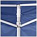 Gazebo Pieghevole Professionale 2 Pareti 2x2m Acciaio Blu - Foto miniatura 2